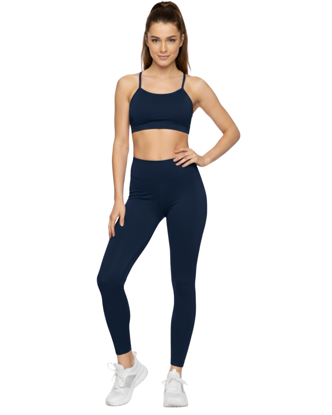 COMPLETO FITNESS COTONE MODELLO ARY BLUE