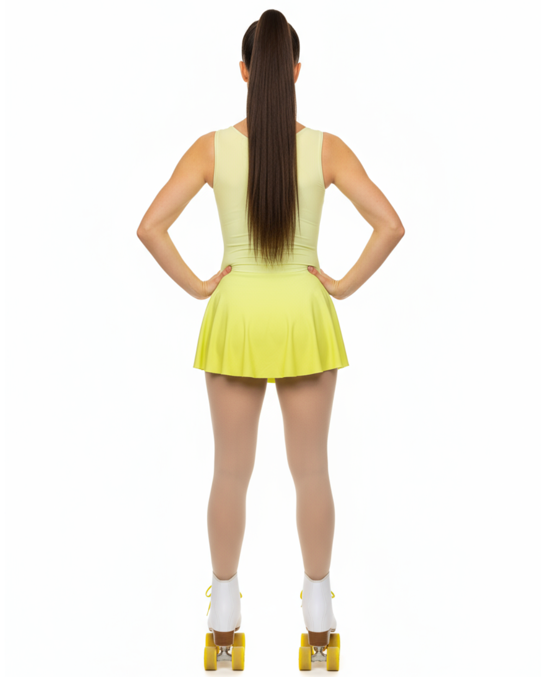 BODY CON GONNELLINO MODELLO CUORE YELLOW