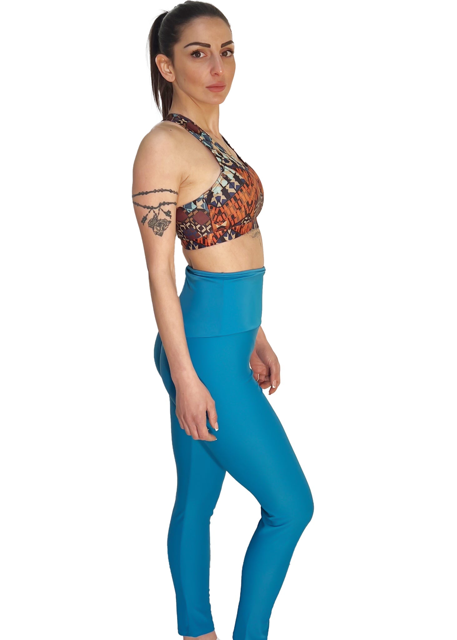 COMPLETO MODELLO SHARI SEA - ADELIGHT - COMPLETO LEGGINGS TOP - ADELIGHT