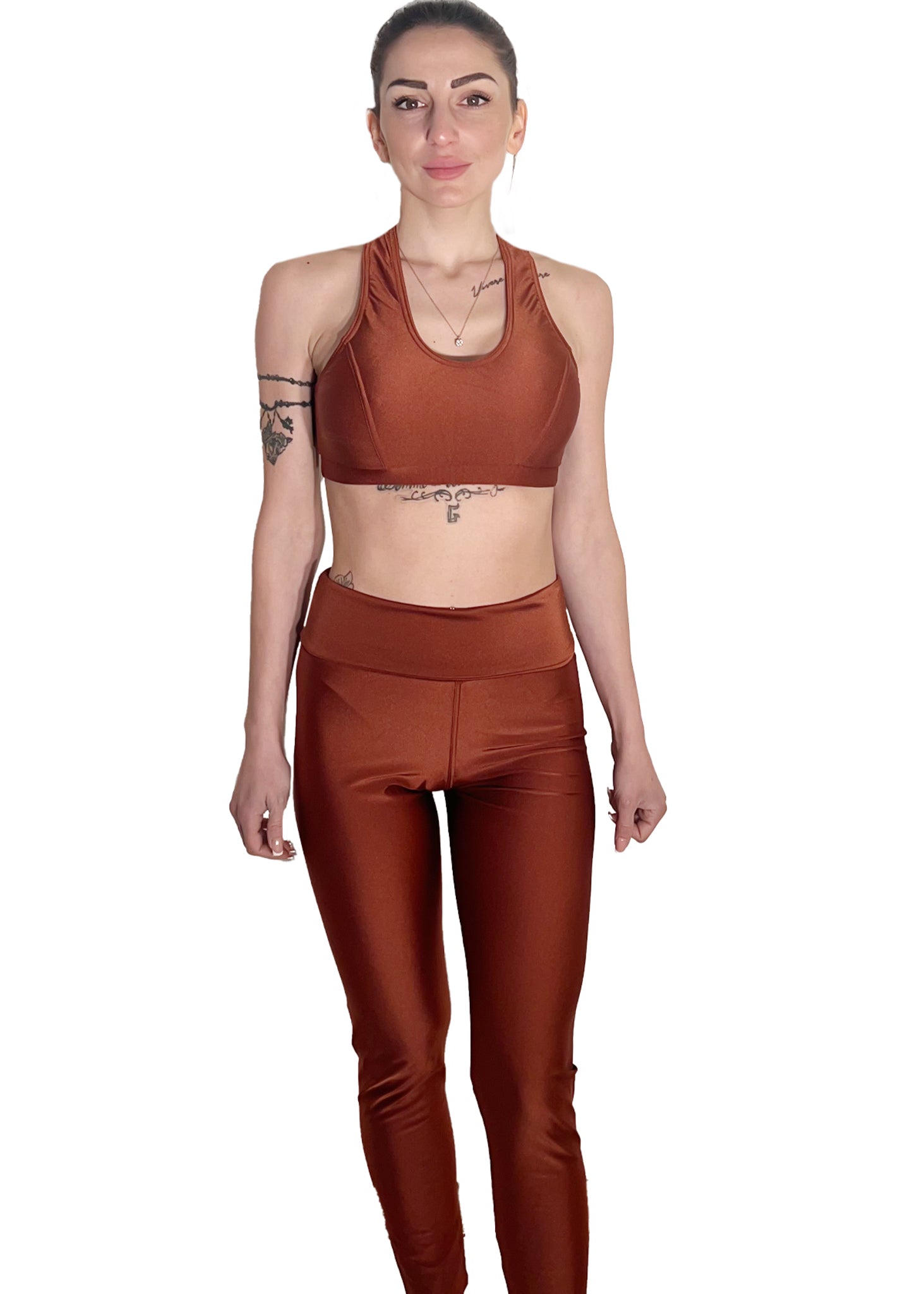 COMPLETO MODELLO SHARK BRONZE - ADELIGHT - COMPLETO LEGGINGS TOP - ADELIGHT