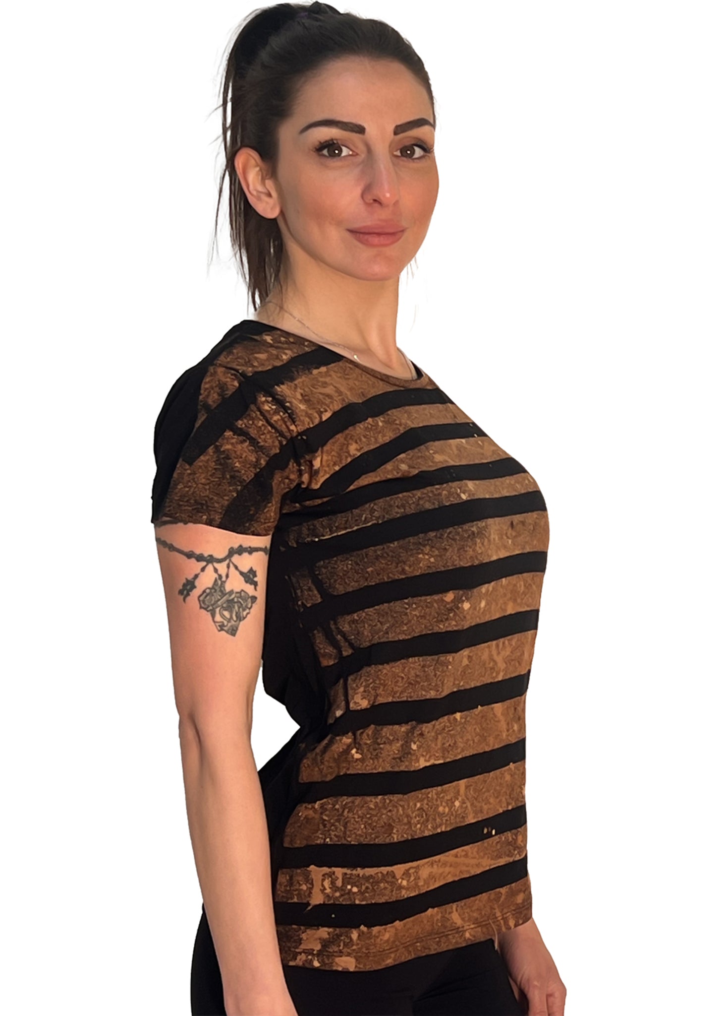 MAGLIETTA IN COTONE MODELLO LINES - ADELIGHT - ADELIGHT