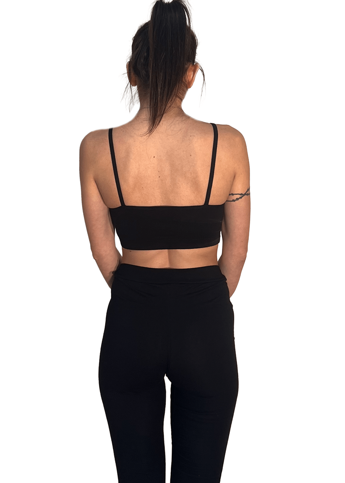 TOP FITNESS COTONE MODELLO ARY BLACK - ADELIGHT - TOP COTONE MODELLO ARY - ADELIGHT