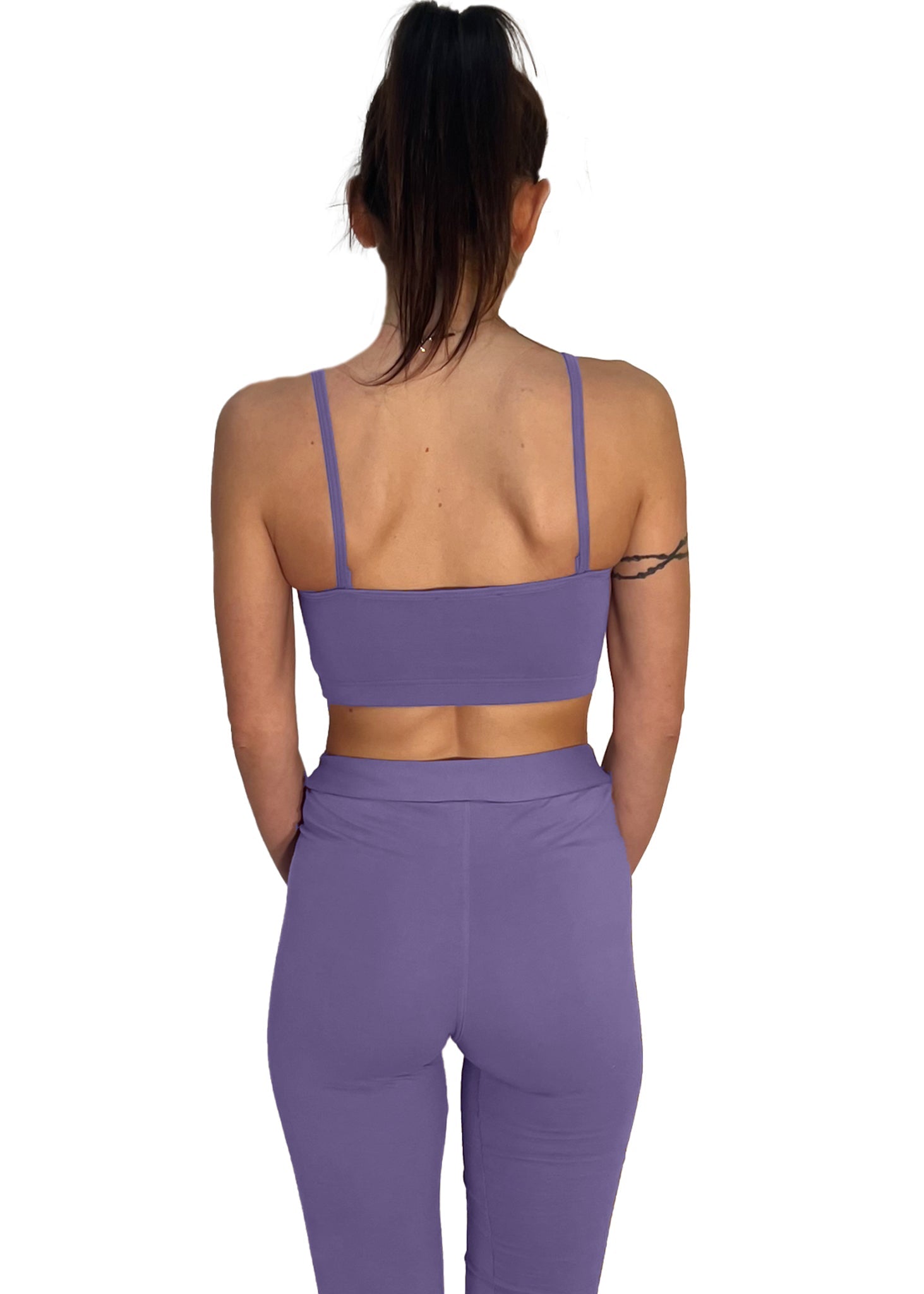 TOP FITNESS COTONE MODELLO ARY LILLA - ADELIGHT - TOP COTONE MODELLO ARY - ADELIGHT