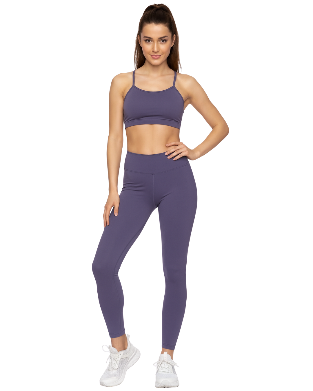 COMPLETO FITNESS COTONE MODELLO ARY LILLA