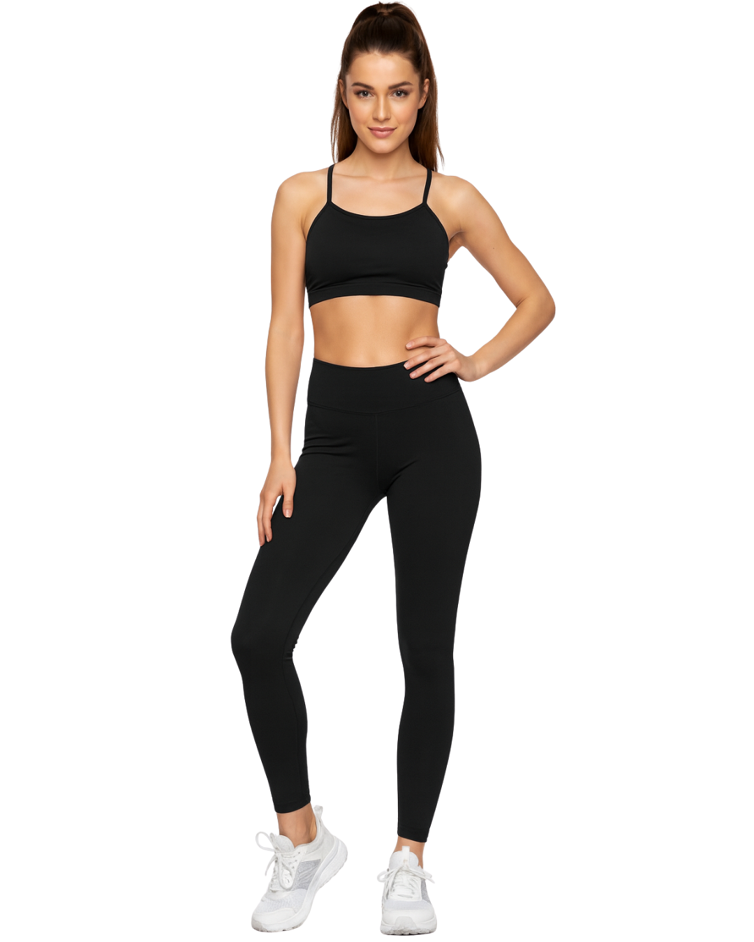 COMPLETO FITNESS COTONE MODELLO ARY BLACK