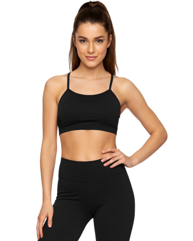 TOP FITNESS COTONE MODELLO ARY BLACK
