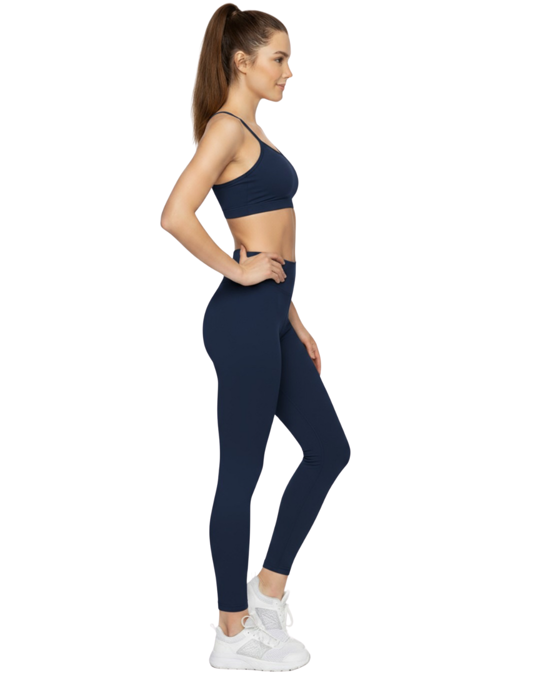 COMPLETO FITNESS COTONE MODELLO ARY BLUE