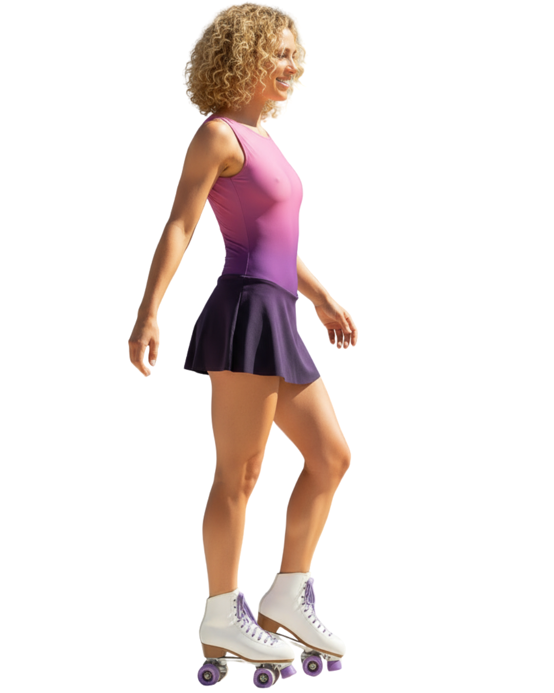 BODY CON GONNELLINO MODELLO CUORE VIOLET