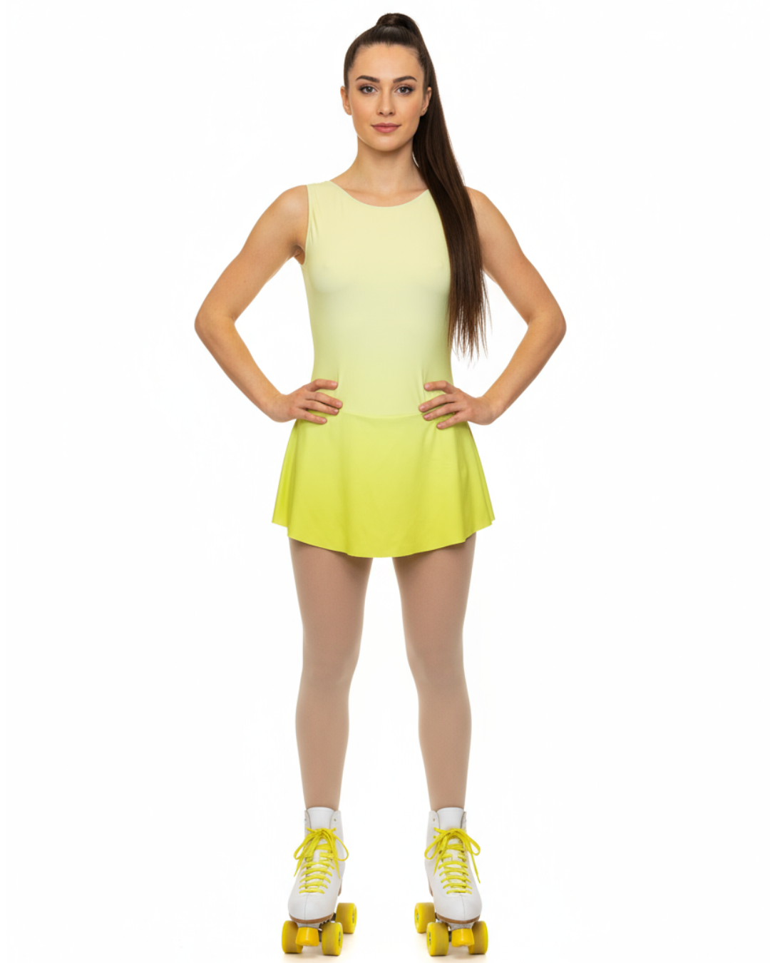 BODY CON GONNELLINO MODELLO CUORE YELLOW