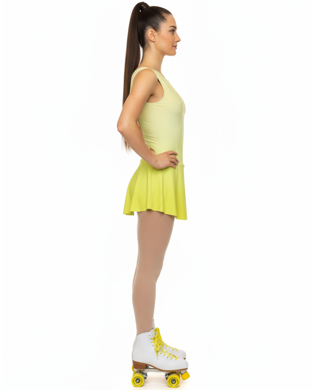 BODY CON GONNELLINO MODELLO CUORE YELLOW