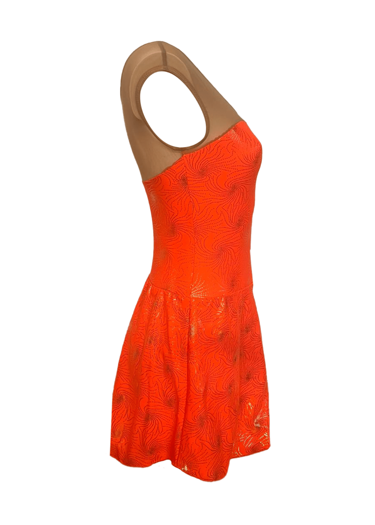 BODY CON GONNELLINO MODELLO GIRANDOLA - ADELIGHT - BODY PATTINAGGIO - ADELIGHT