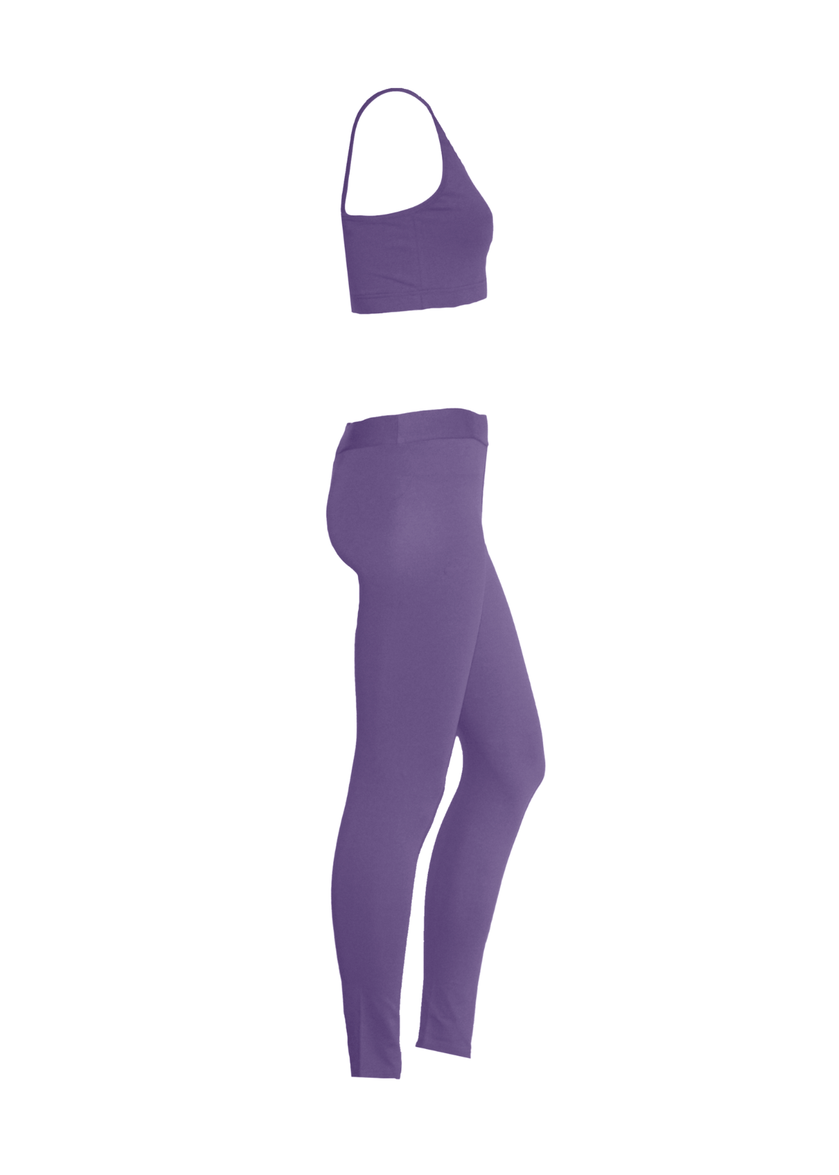 COMPLETO FITNESS COTONE MODELLO ARY LILLA - ADELIGHT - COMPLETO COTONE MODELLO ARY - ADELIGHT