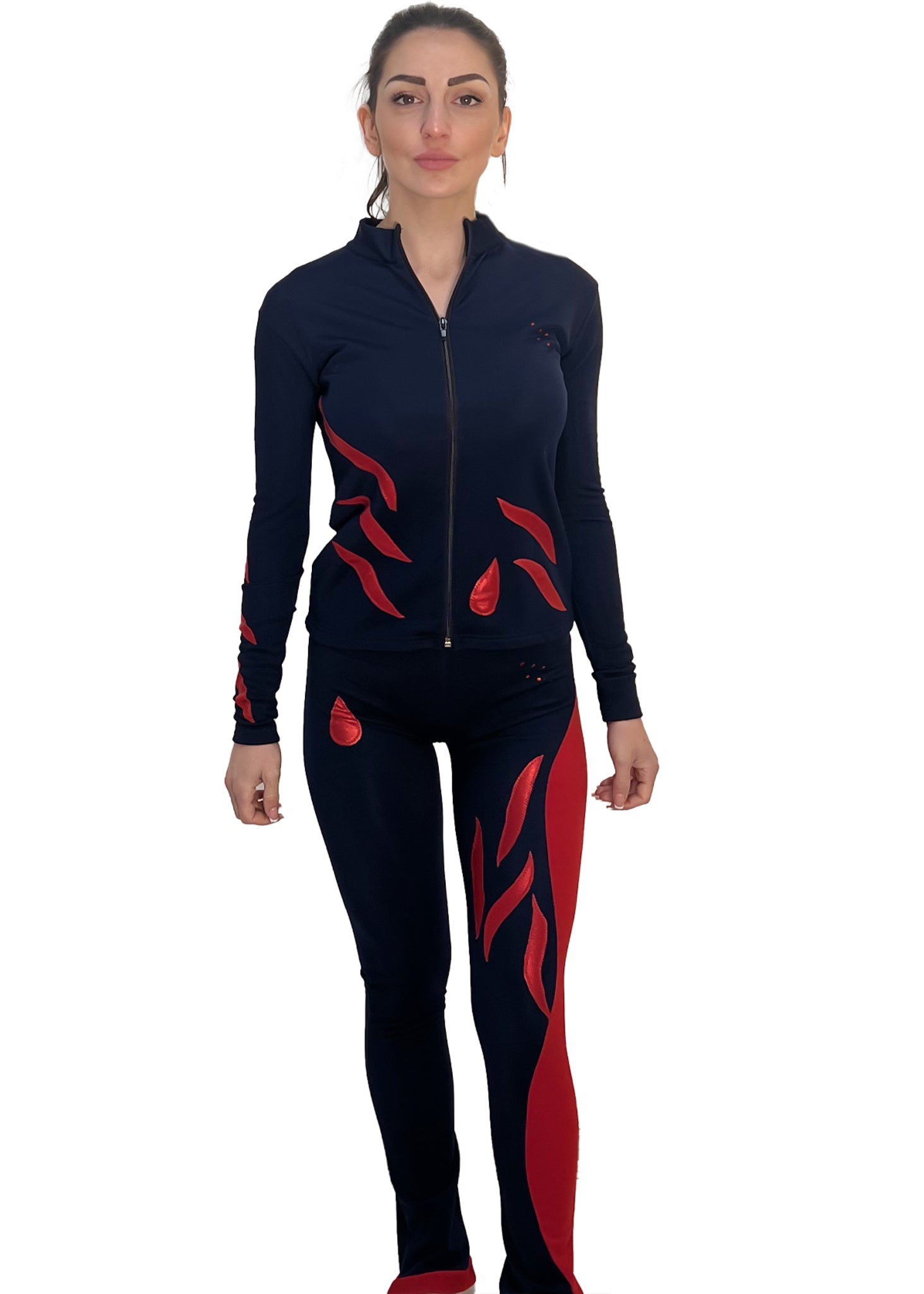 Set Termico Intimo Per Pattinaggio - Pantaloni E Top Foderati In Pile Per Freddo - Foto 3